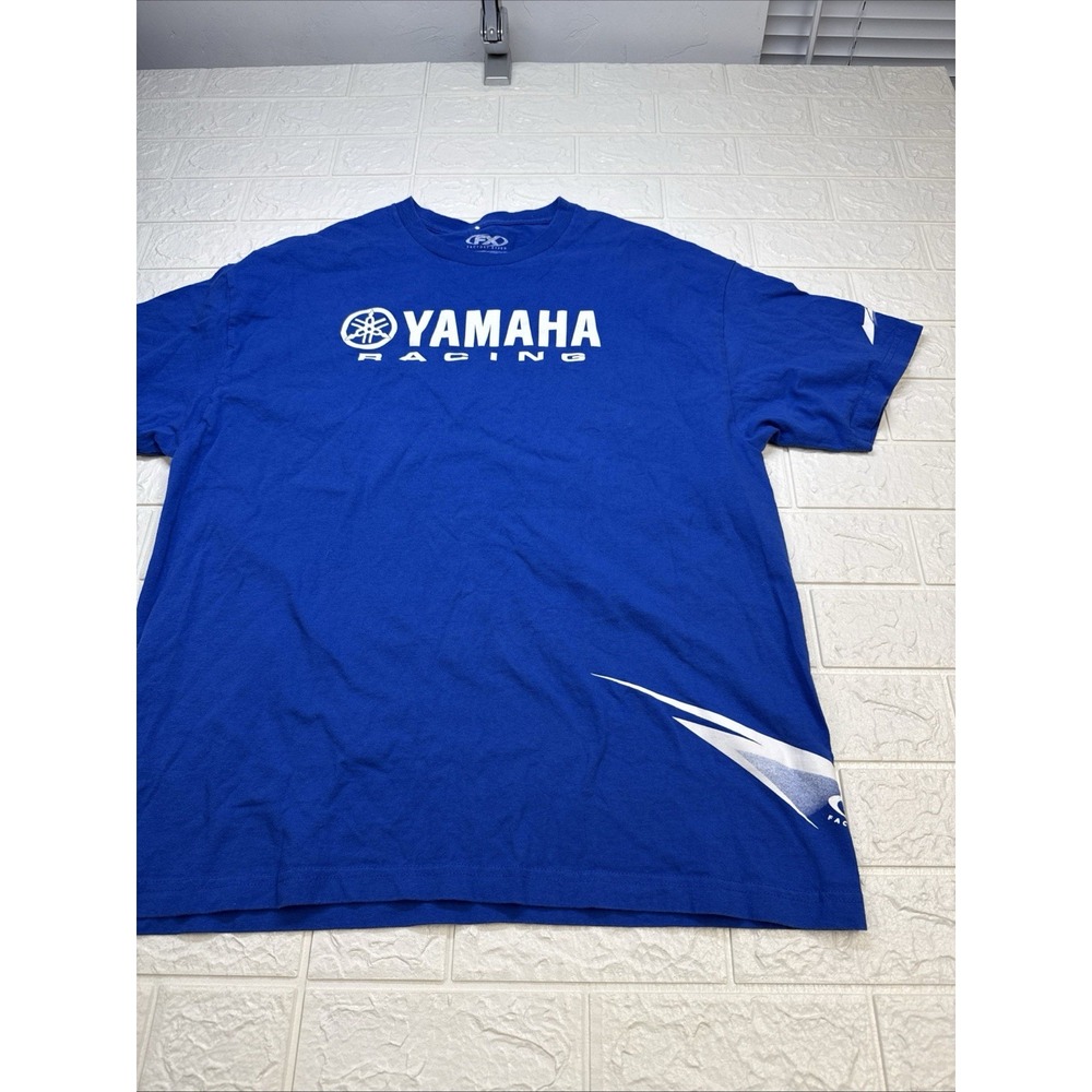 Yamaha Motorcycle FX Racing T-shirt Blue XL Motocross Bike Factory Effex